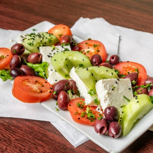 Feta Cheese Olive Platter.